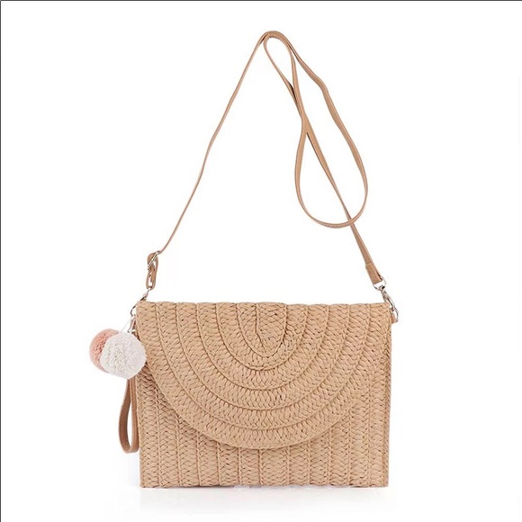 Fashion Straw Bag Women's Summer Beach Handbag - Picture 1 of 7